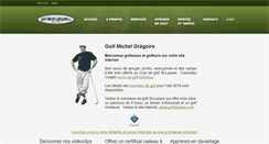 Desktop Screenshot of golfmichelgregoire.com